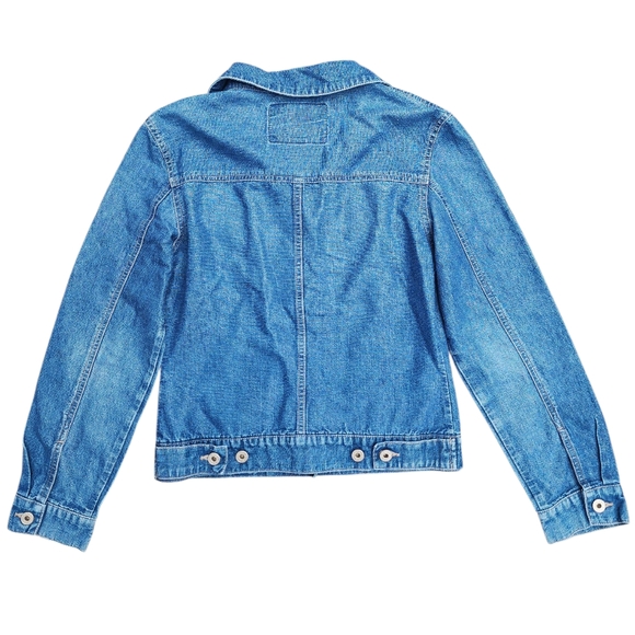 GUESS women's denim/jean jacket, size M - Picture 4 of 8